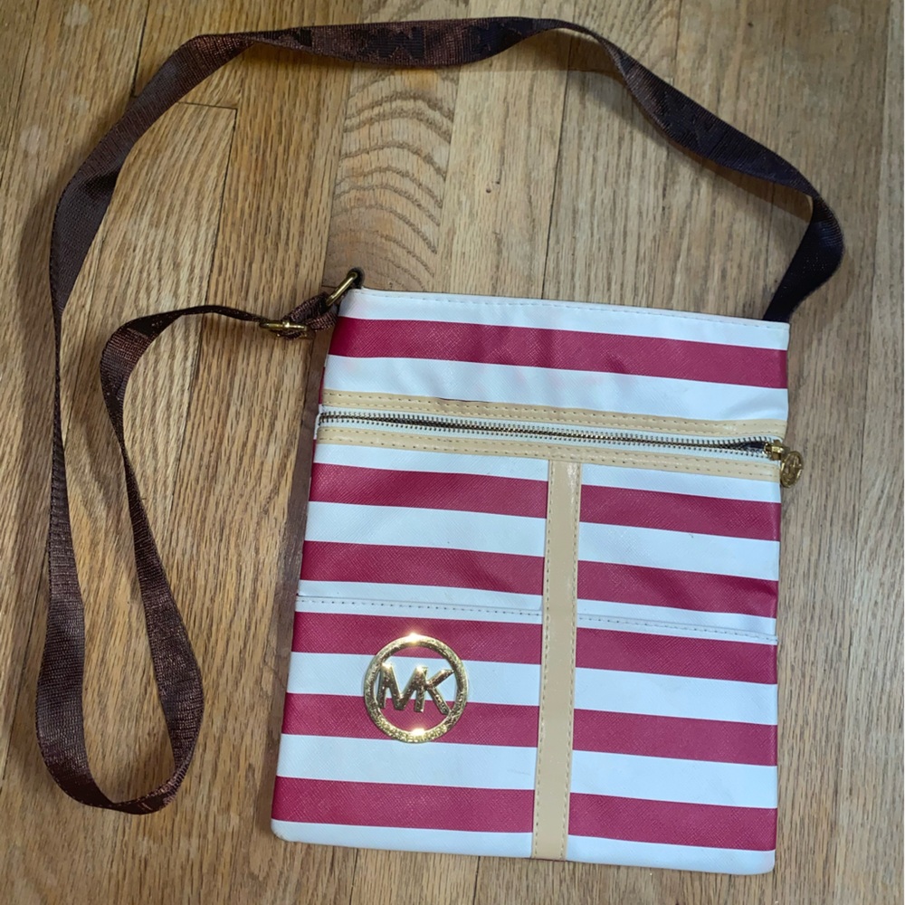 Michael Kors Striped Crossbody Bag